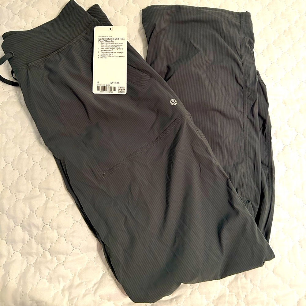 NWT-Lululemon Studio Dance Pant Dark Forrest Green Size 8